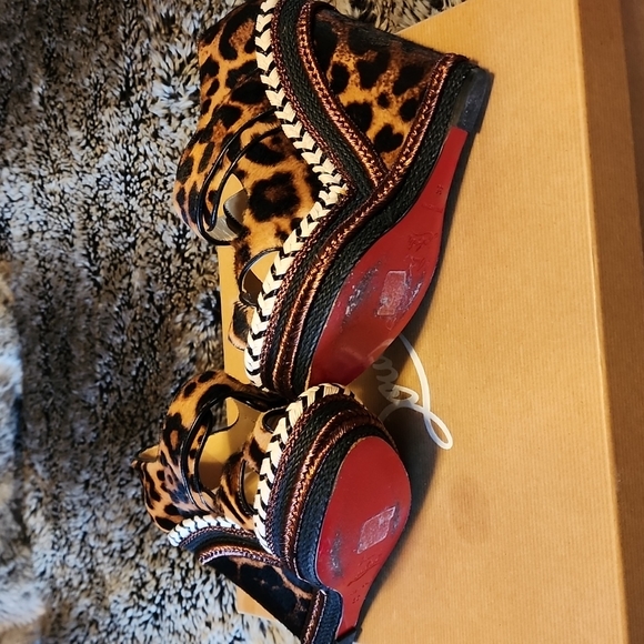 Almost new red bottom espadrilles size 36 - Picture 3 of 10